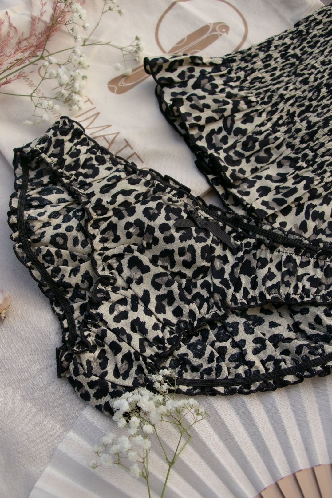 Ruffle knickers in cotton in jungle