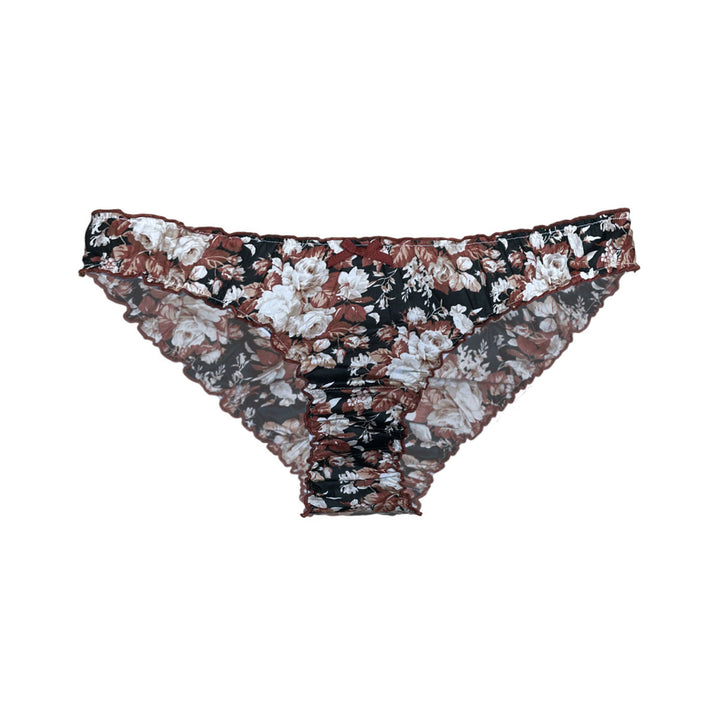Ruffle knickers in autumn rose