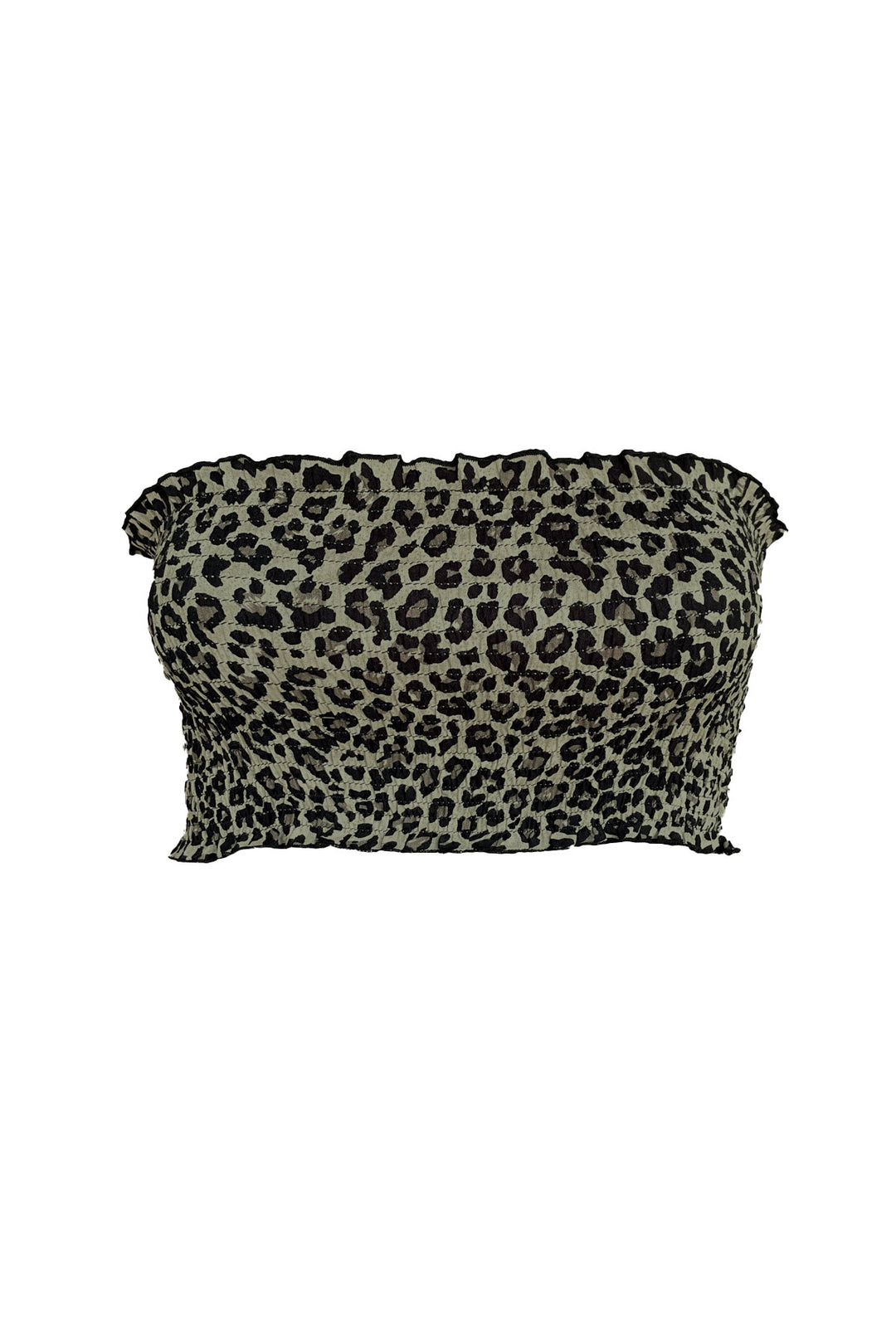 leopard cotton print bandeau