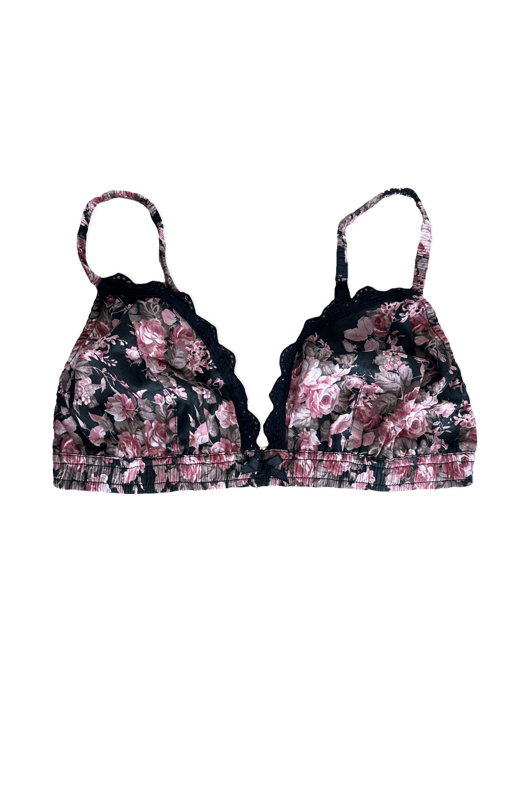 flatlay of darkrose soft cup bra