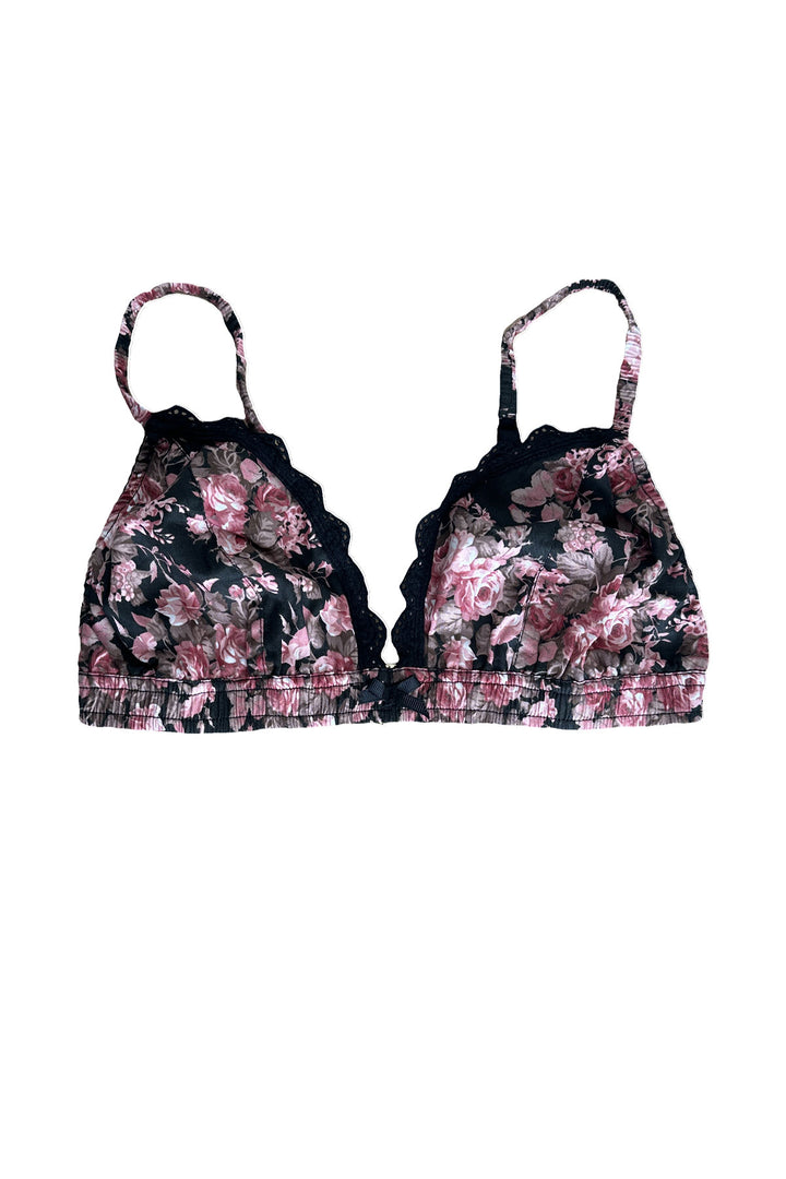 flatlay of darkrose soft cup bra