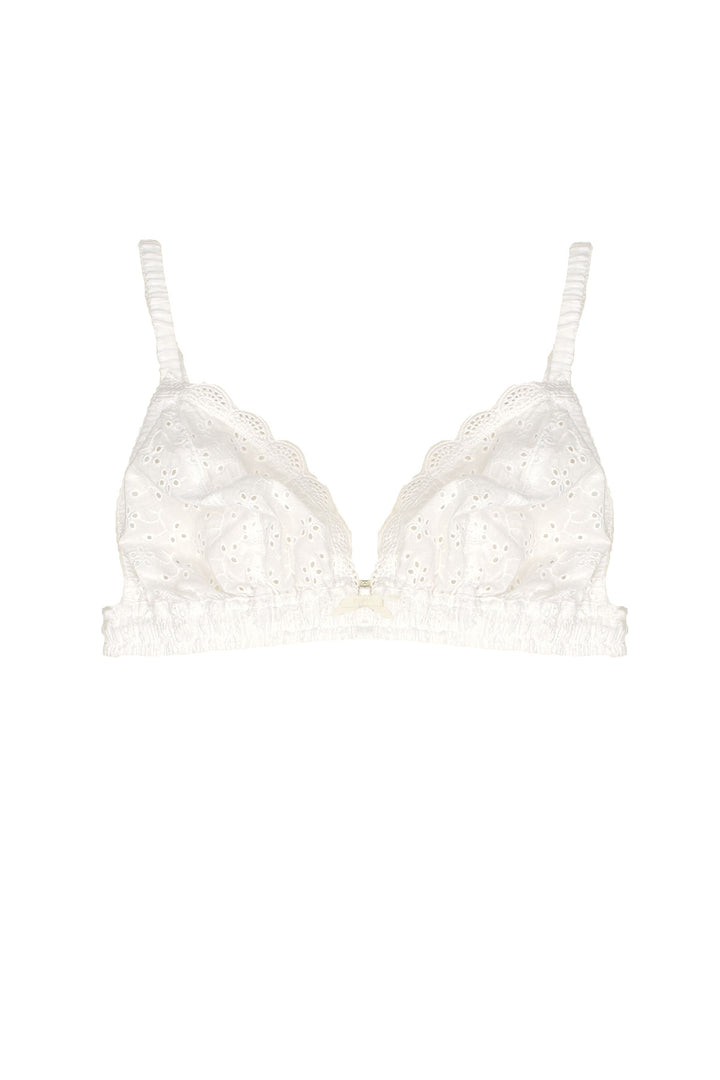 Bella bralette in broderie anglaise