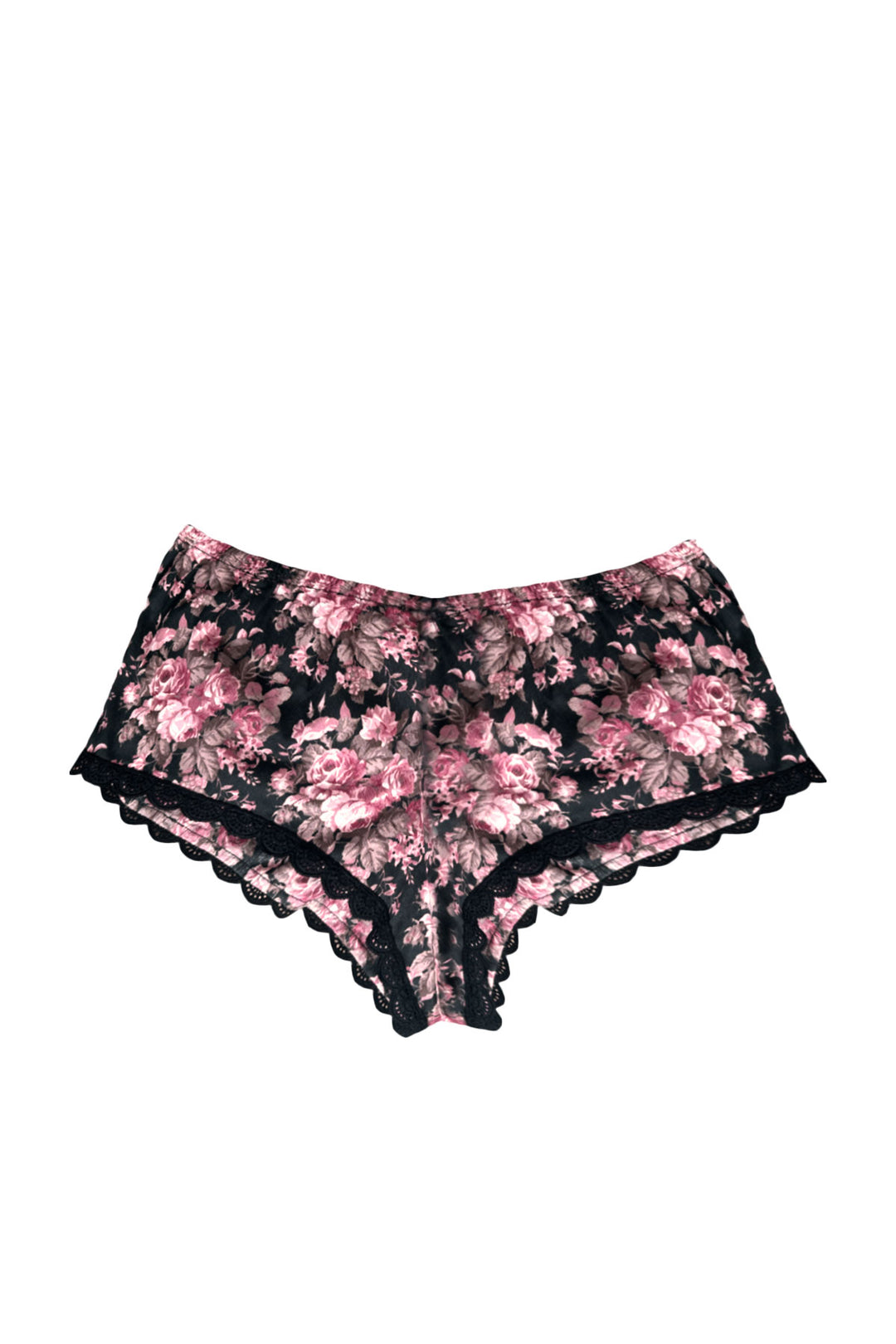 Bed shorts in Darkrose