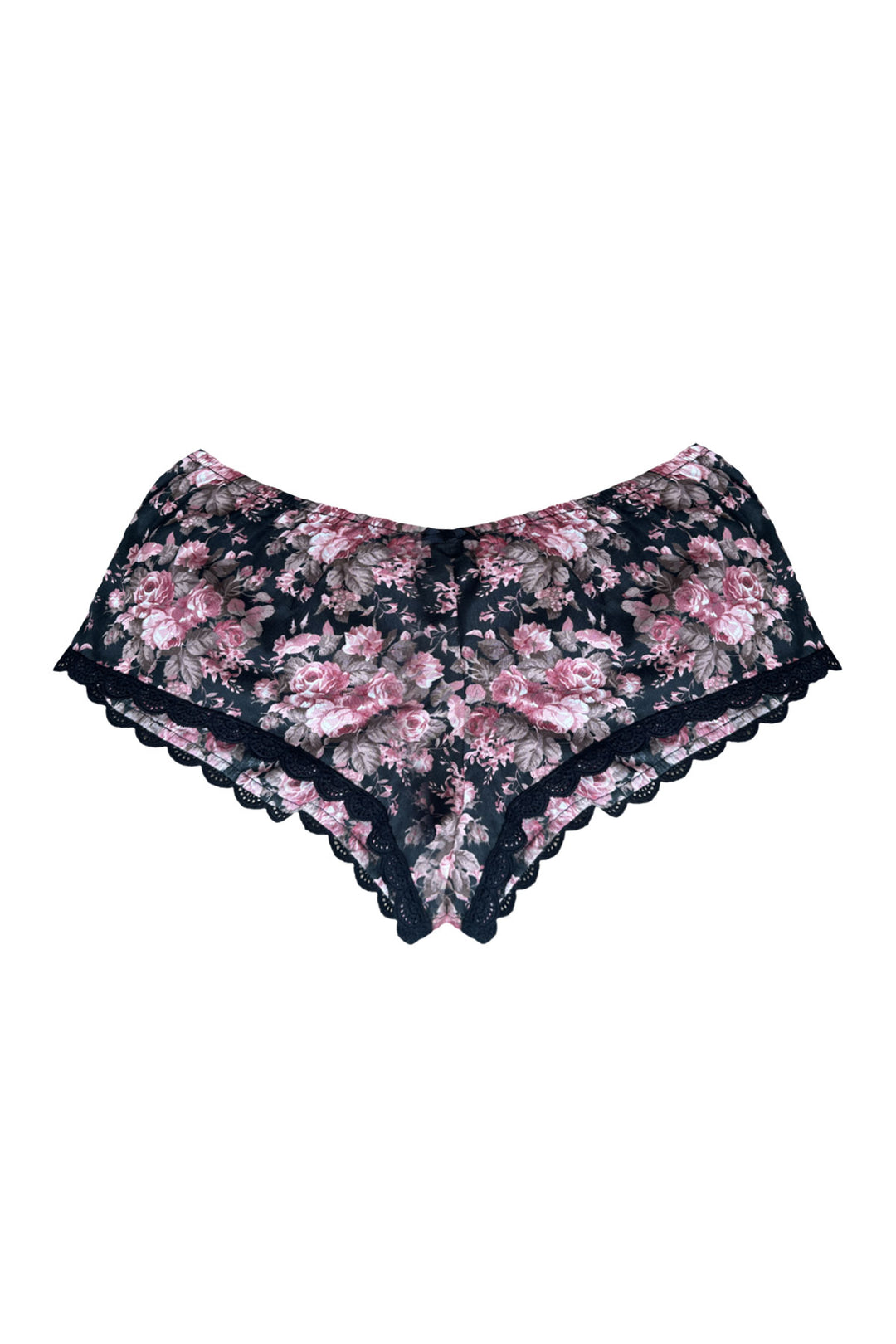 Cotton French knickers in Darkrose