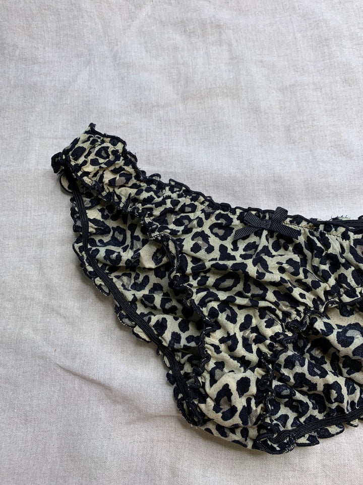 Ruffle knickers in cotton in jungle