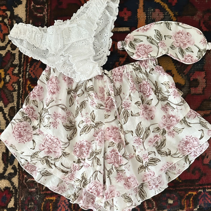 flat lay of organic cotton voile sleepwear