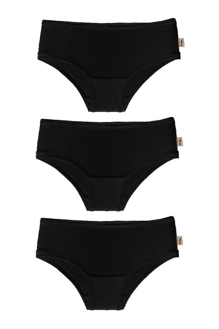 3 Pack | boyleg brief in black