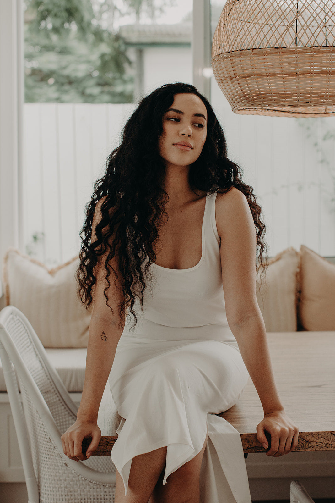 Lucy tank dress in Natural