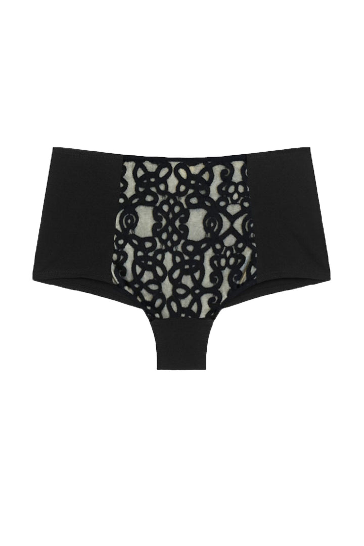 Isabella High-Waisted Knickers in Black