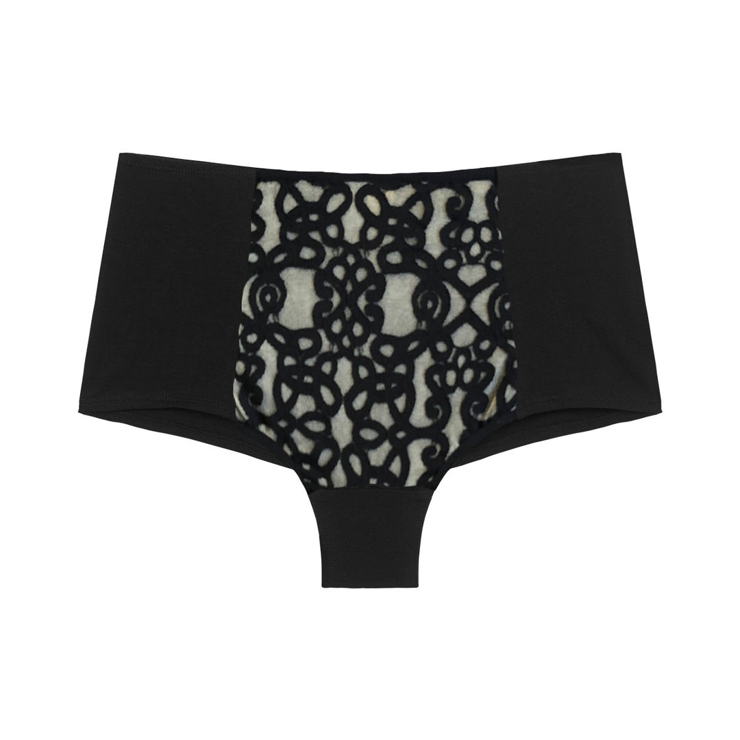 Isabella High-Waisted Knickers in Black