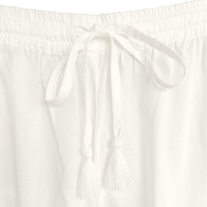 close up of waistband and drawstring