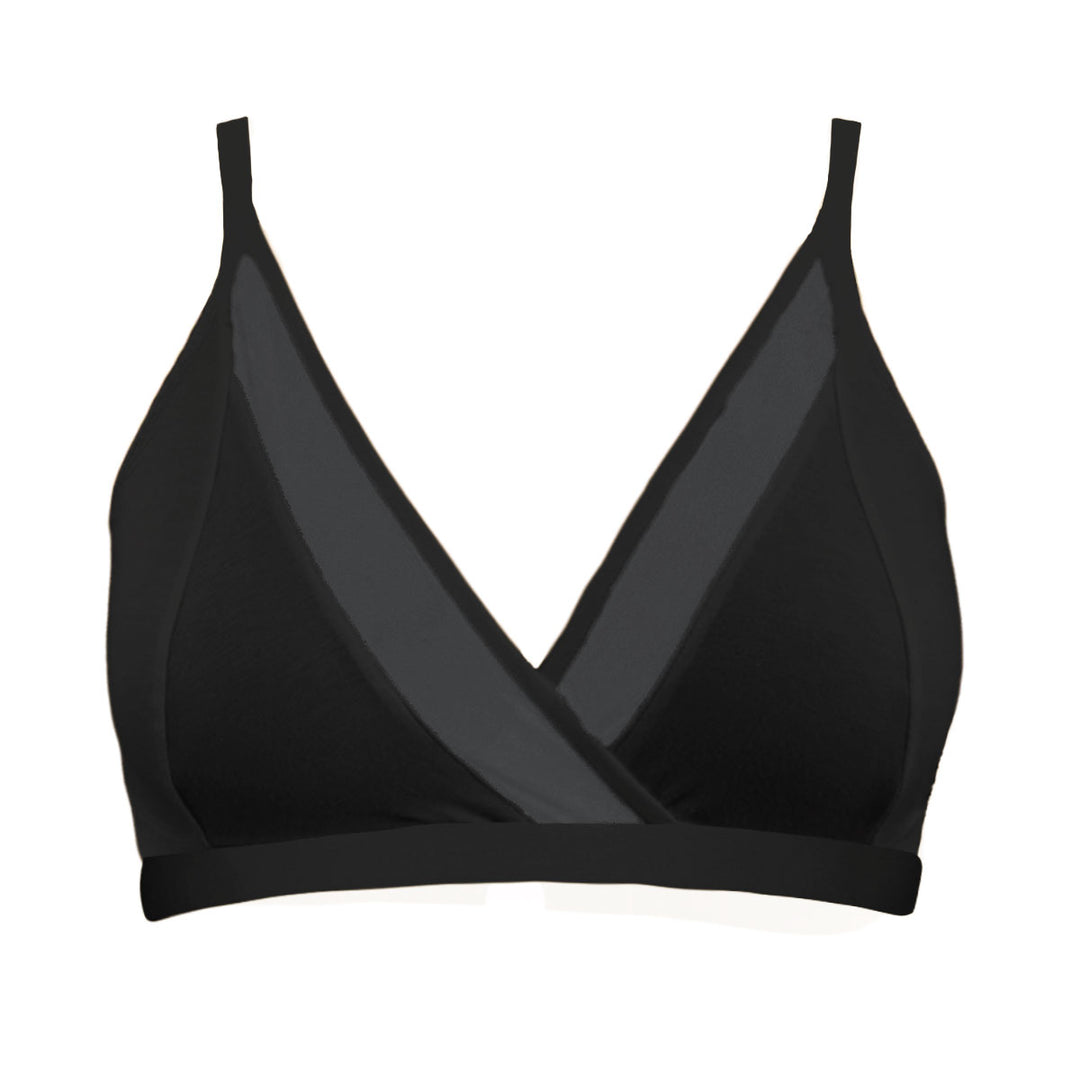 black bra, black soft cup bra,