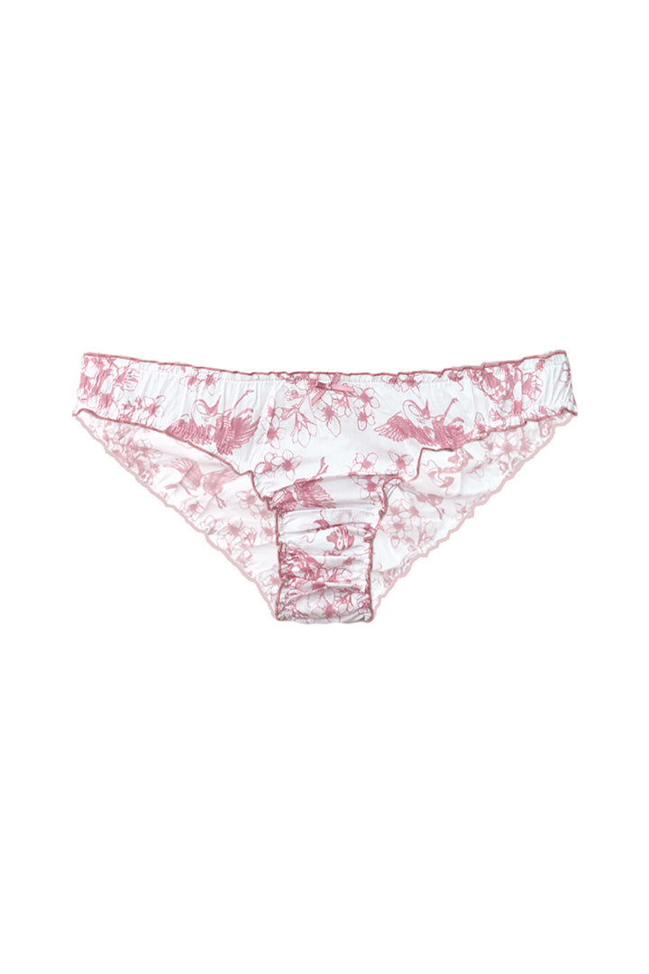 Ruffle knickers in rose