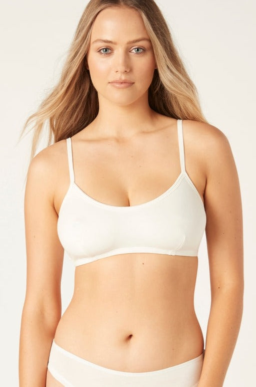 organic cotton crop bralette