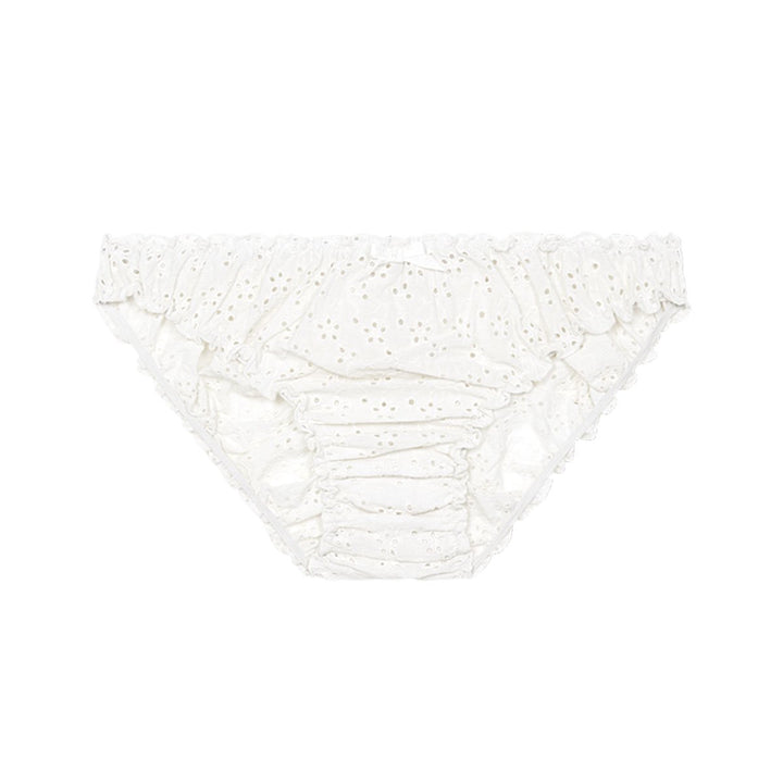 bridal, honeymoon, bridal lingerie, cotton broderie anglaise knickers, cotton lingerie