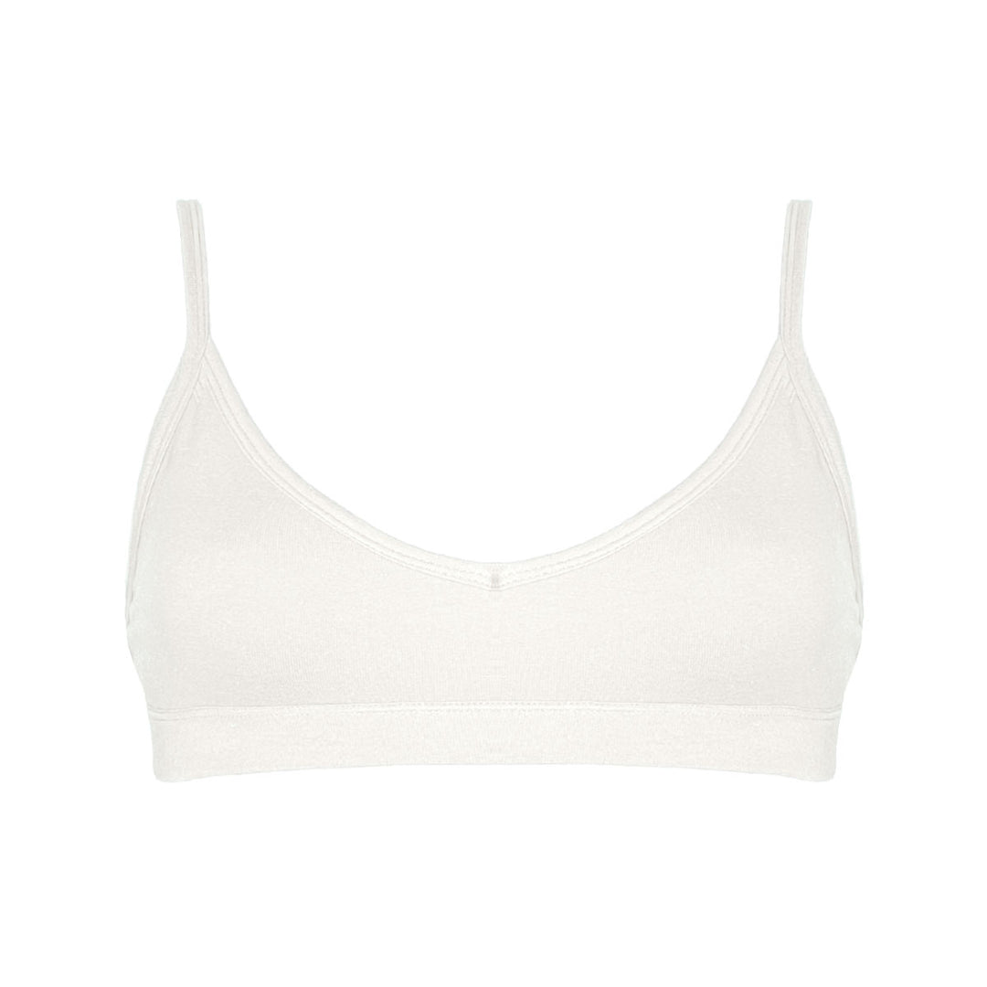 Leona Crop Bra in Natural