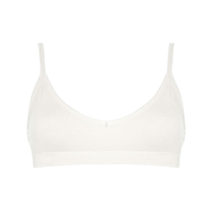 Leona Crop Bra in Natural