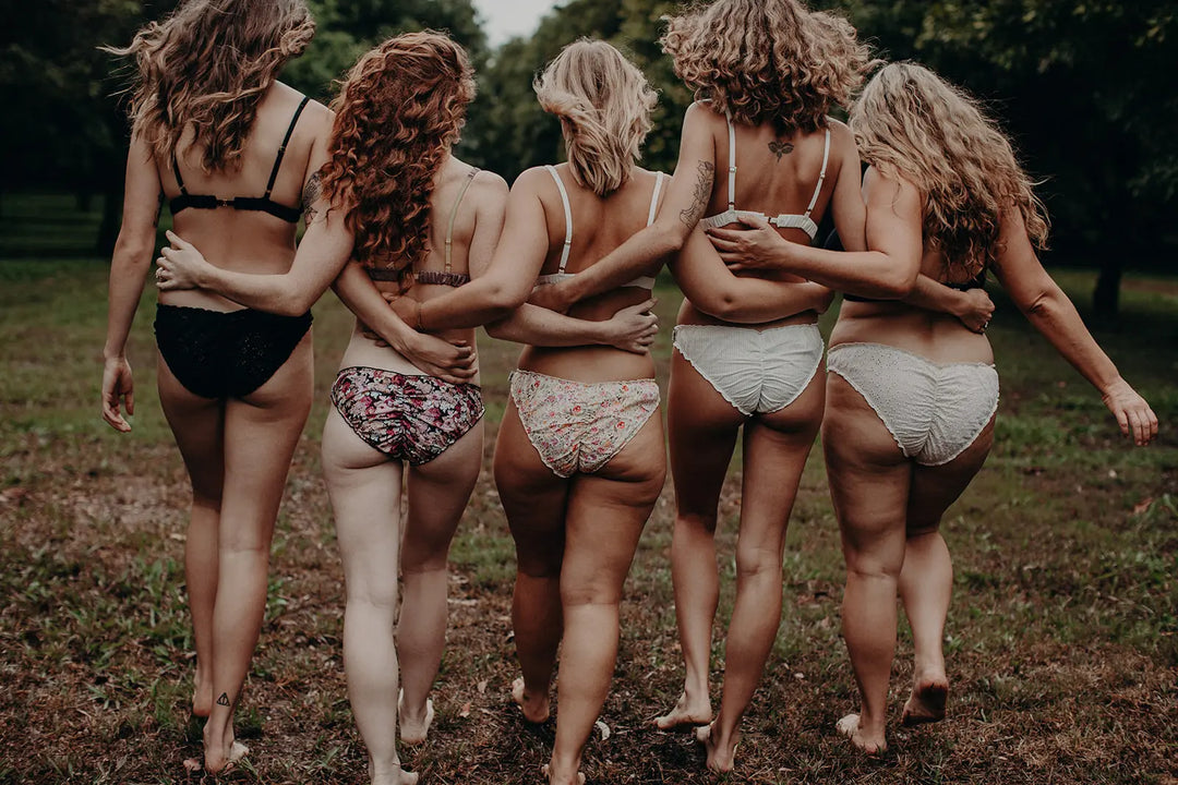 organic cotton ruffle knickers, eco intimates