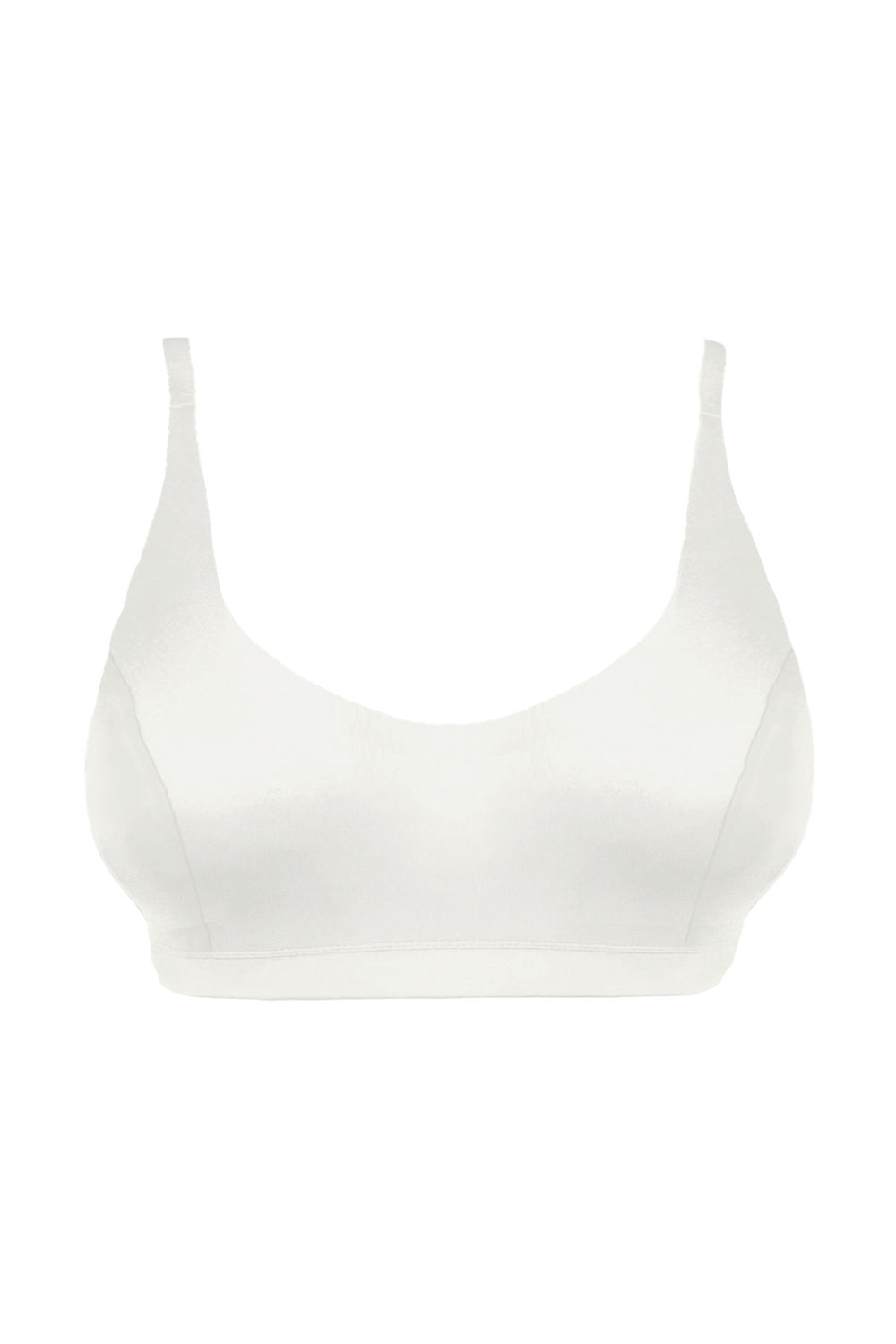 White bralette on a white background