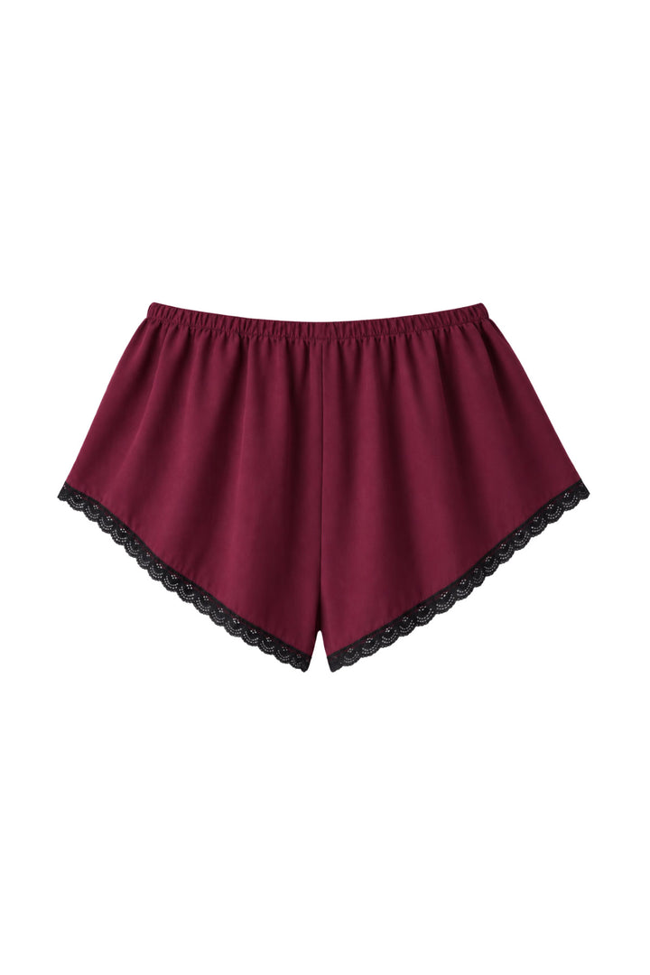 Bed Shorts in Plum