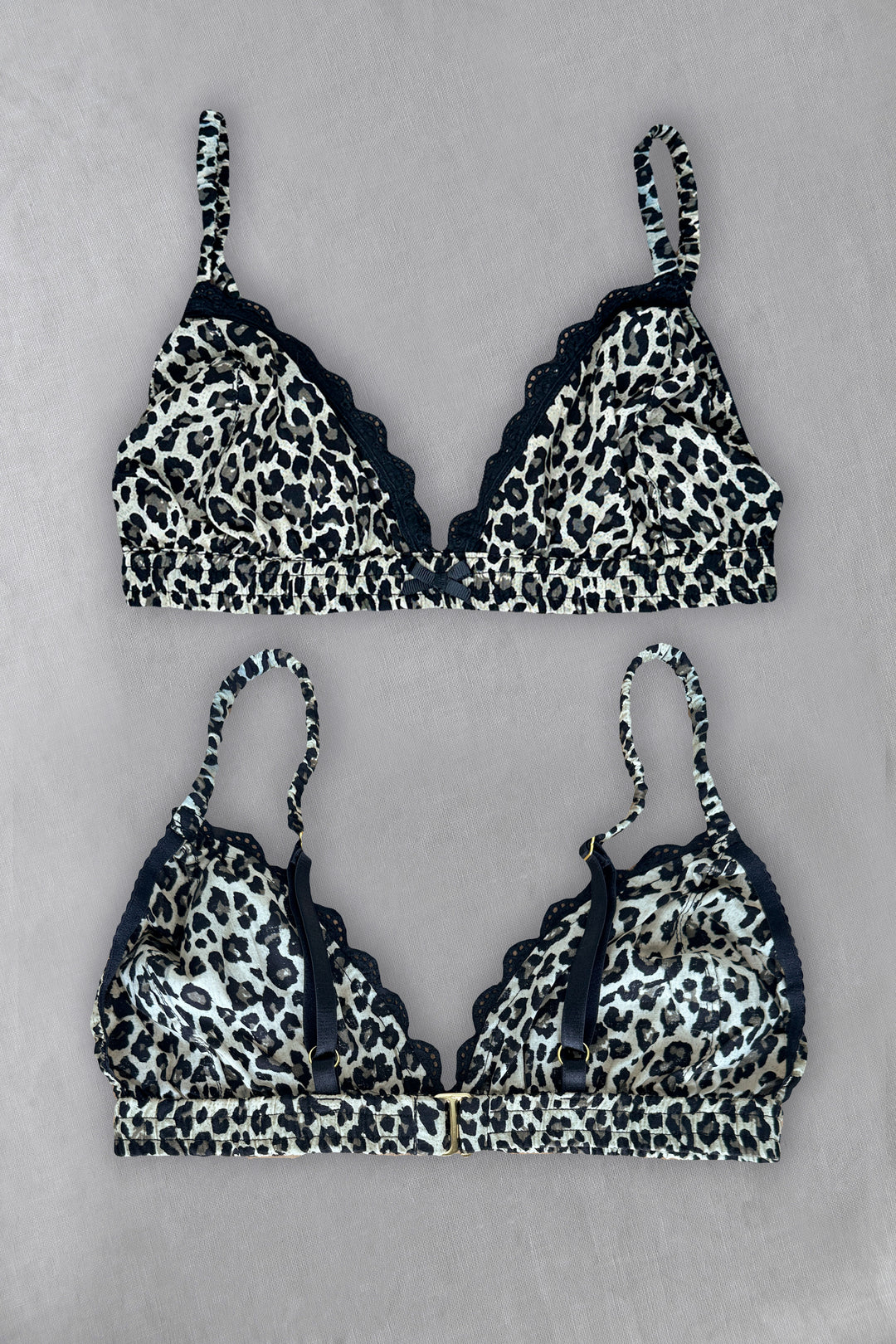 Bella cotton bralette in jungle