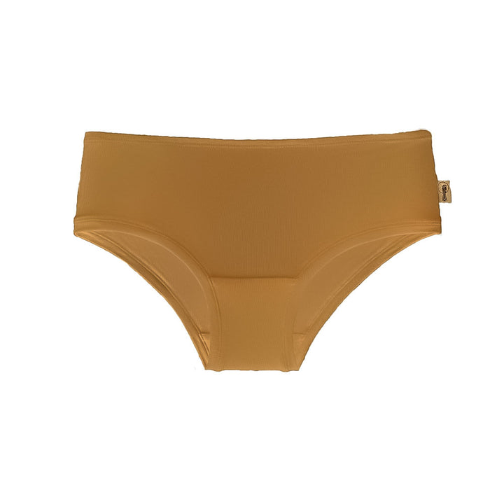 Mid-rise boyleg brief in marigold - Eco Intimates