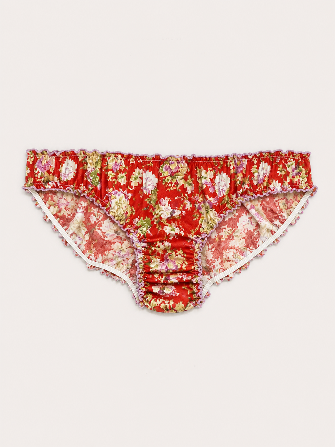 flatlay of floral cotton underwear
