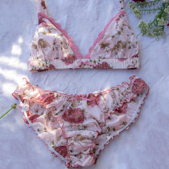 Bella lingerie set in chinoiserie