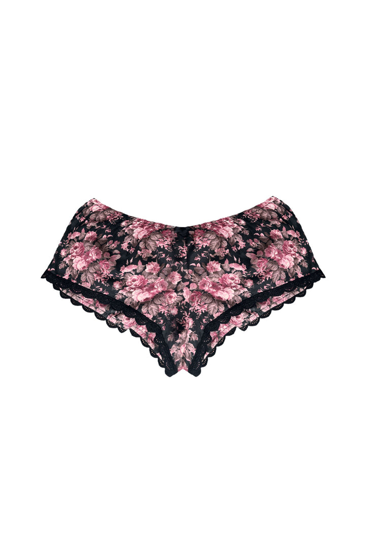 Cotton French knickers in Darkrose