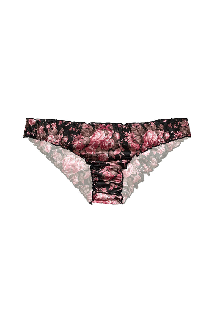 Ruffle knickers in darkrose