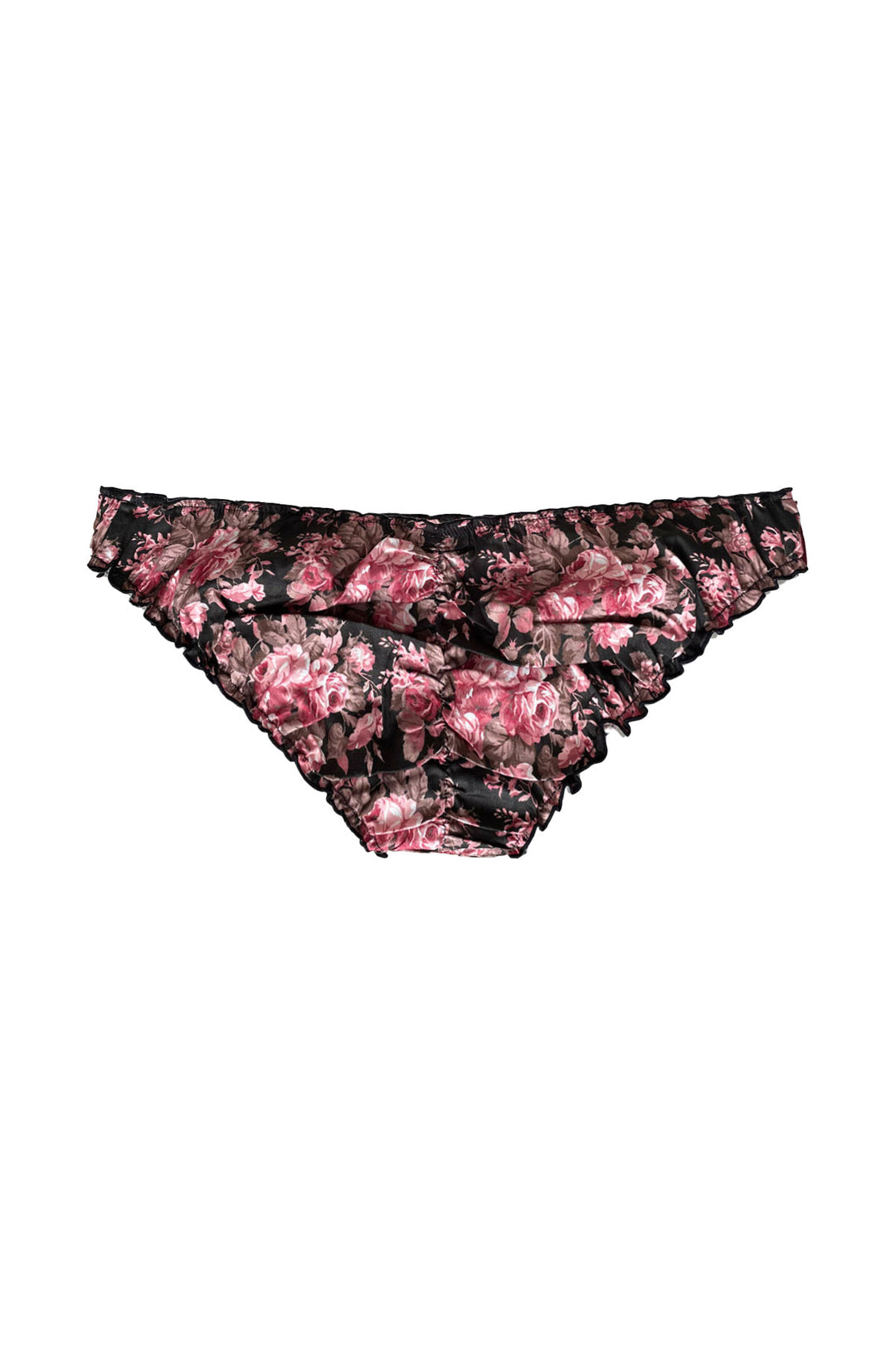 Ruffle knickers in darkrose