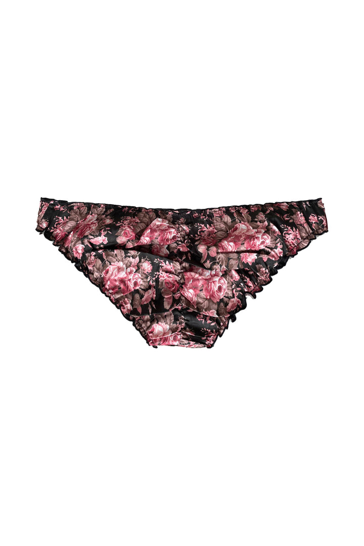 Ruffle knickers in darkrose