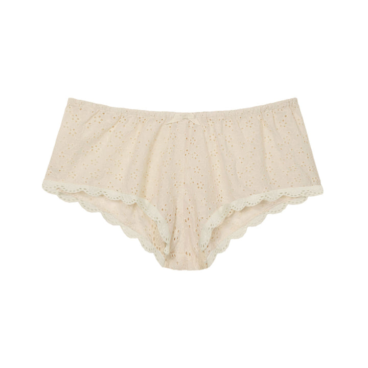 Broderie anglaise French knickers in cream