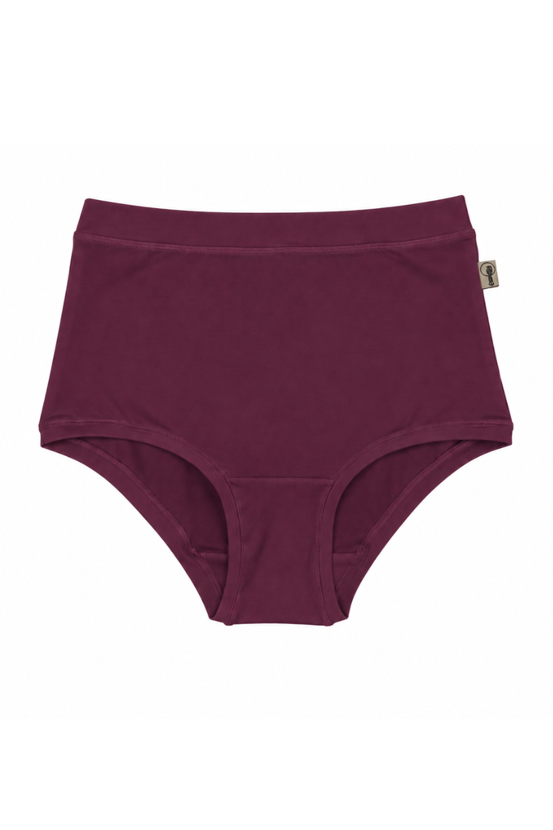Organic full brief in Plum