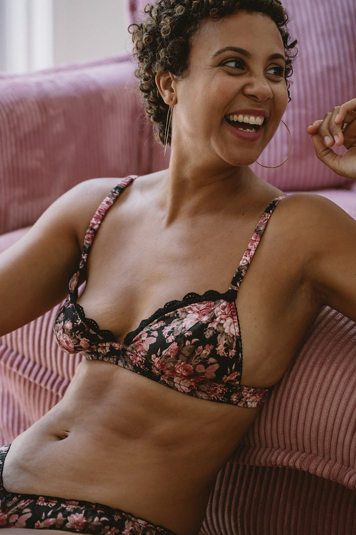 Bella Bralette in Darkrose