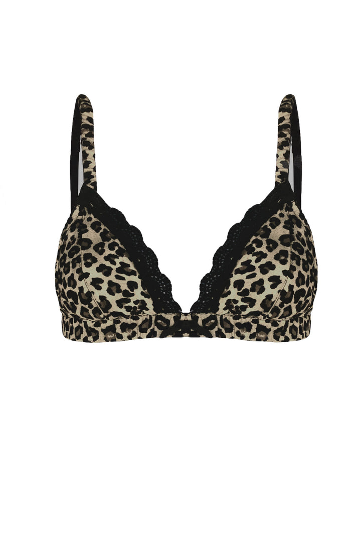 Bella cotton bralette in jungle