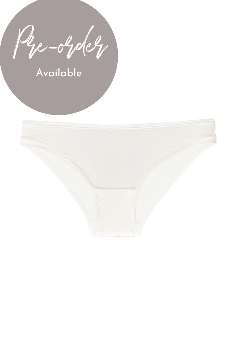 Mid-Rise Bikini Brief in Natural