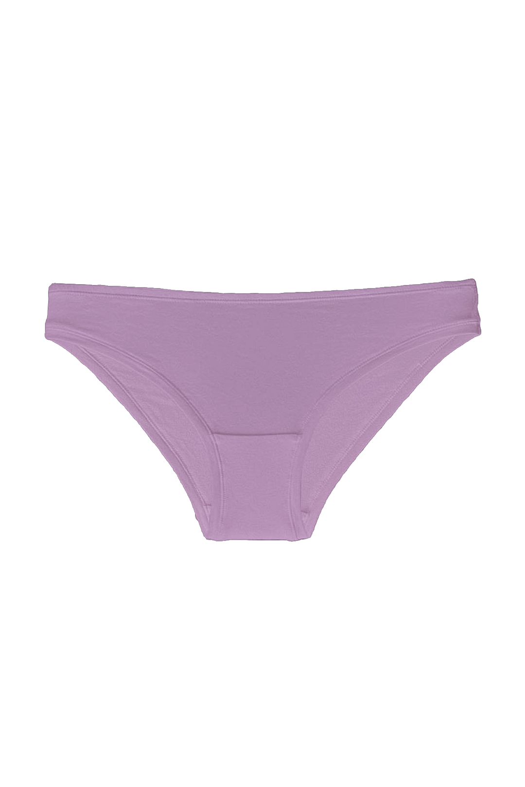 Lavender classic style bikini briefs in stretch organic cotton 