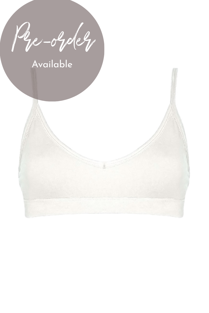 Leona Adjustable Crop Bra – Natural