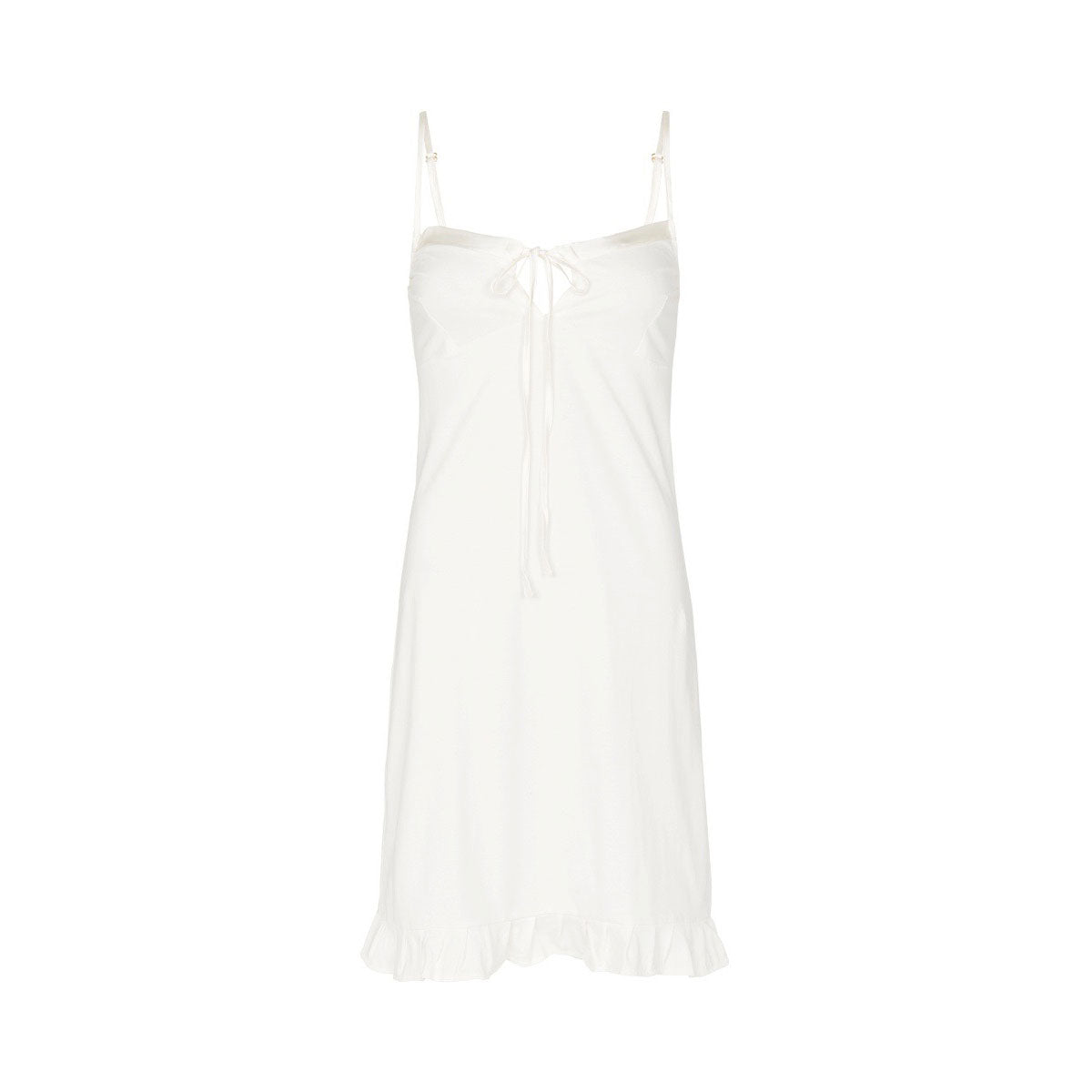 Marion slip with silk in natural - organic cotton nightie – Eco Intimates