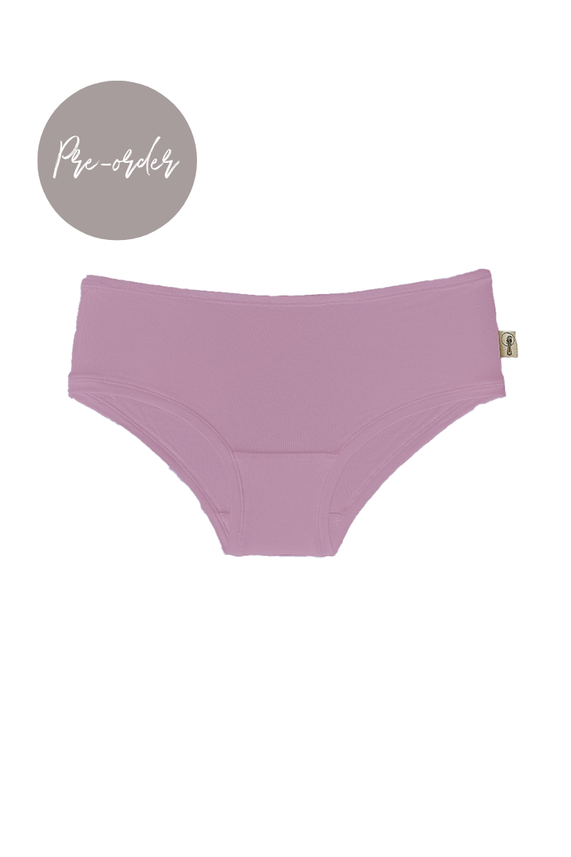Base Mid-Rise Boyleg Brief in Lilac