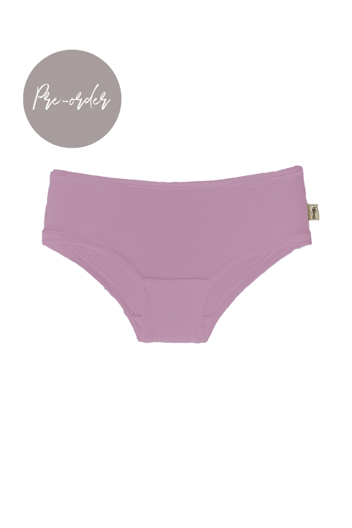 Base Mid-Rise Boyleg Brief in Lilac