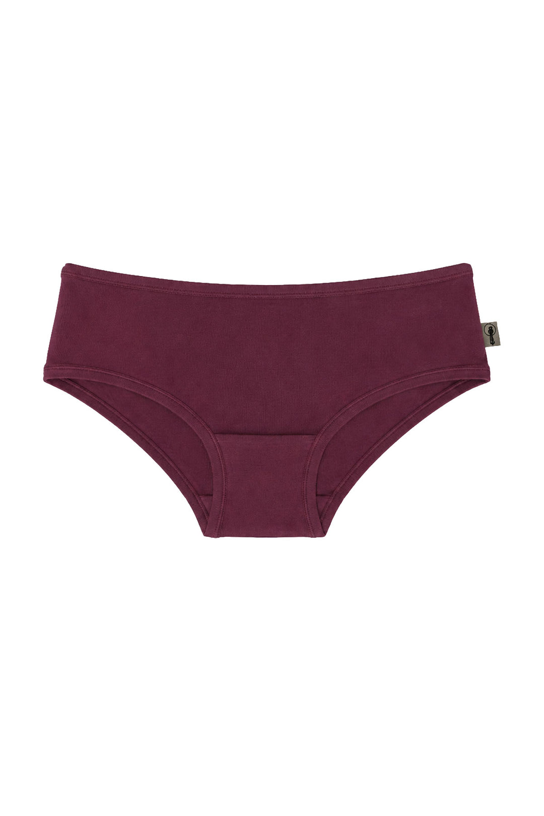 deep plum organic cotton briefs 
