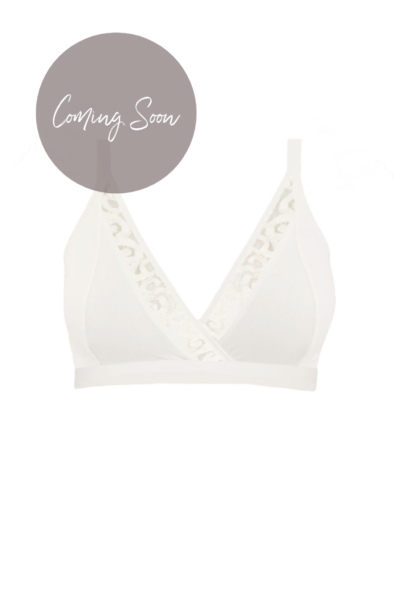 Penny Bralette with Lace - Natural
