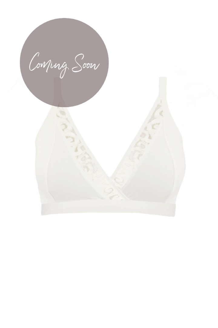 Penny Bralette with Lace - Natural