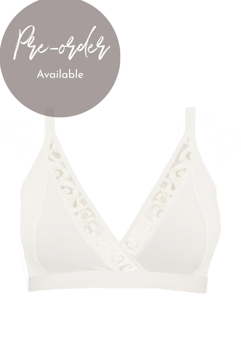 Penny Bralette with Lace - Natural