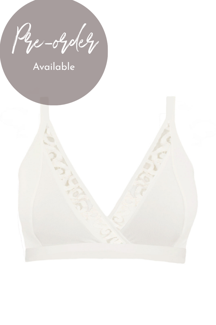 Penny Bralette with Lace - Natural
