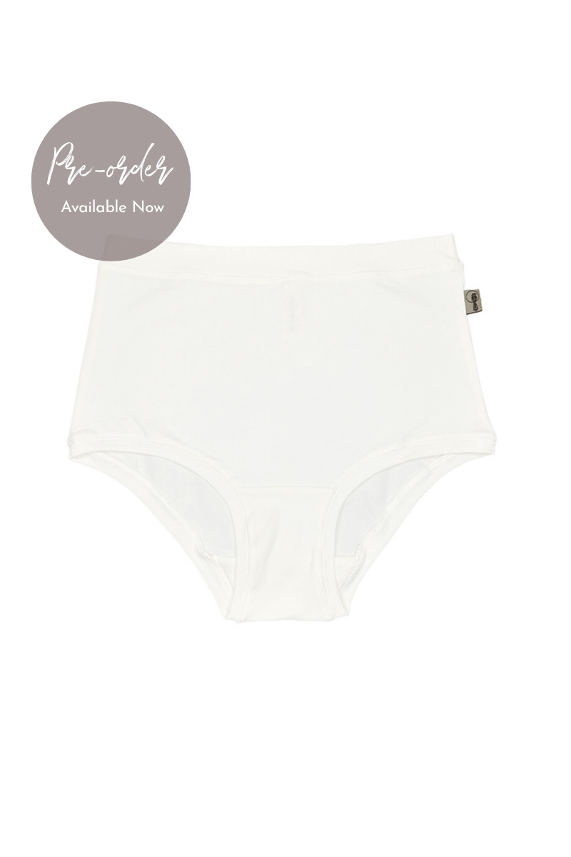 Organic Cotton High-Rise Full Brief - Natural