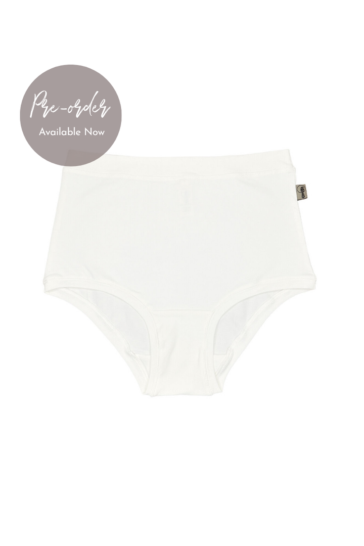 Organic Cotton High-Rise Full Brief - Natural