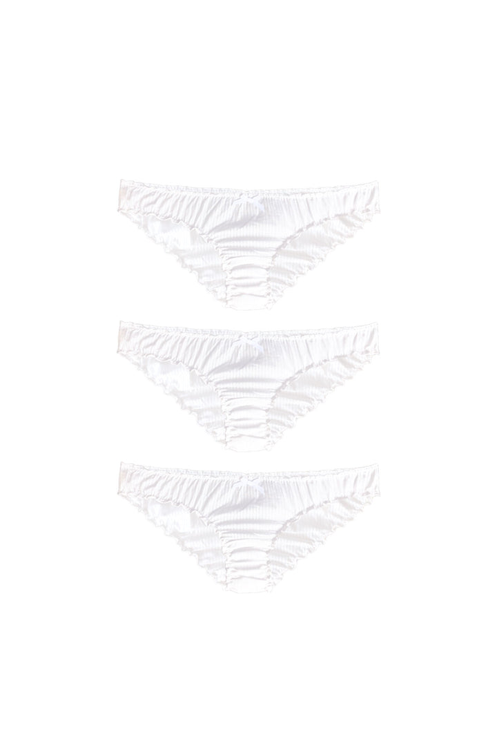 Ruffle Knicker Organic Bundle in Finelines